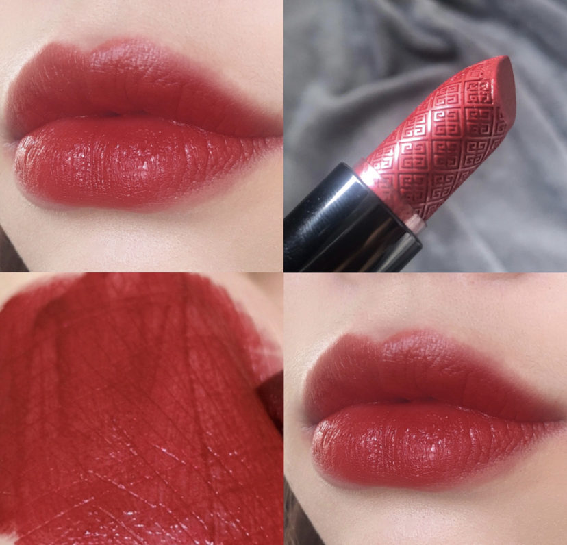 纪梵希色号推荐307石榴红,纪梵希306326