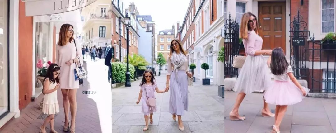 亲子装高级感一裙一衣,牛仔港风亲子装