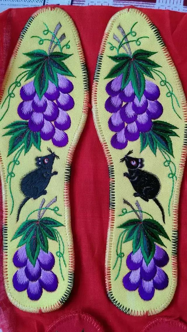 刺绣鞋垫图案大全图解,刺绣各种鞋垫图案