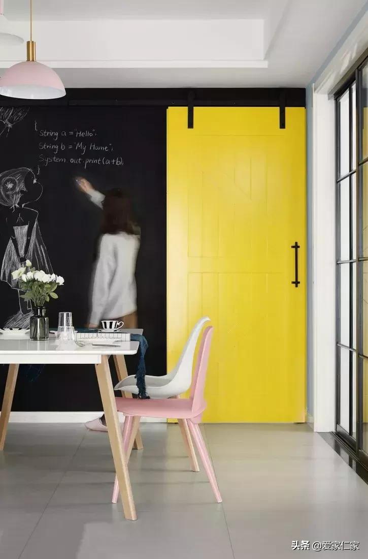 127平北欧三居室轻松惬意浪漫优雅,140平四房朝南北欧简约风格