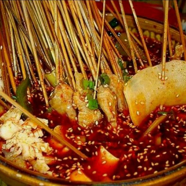 草根美食秦师香辣串
