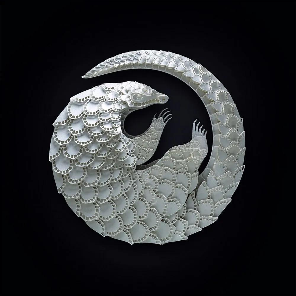 叹为观纸折纸作品,最近超火的纸手工