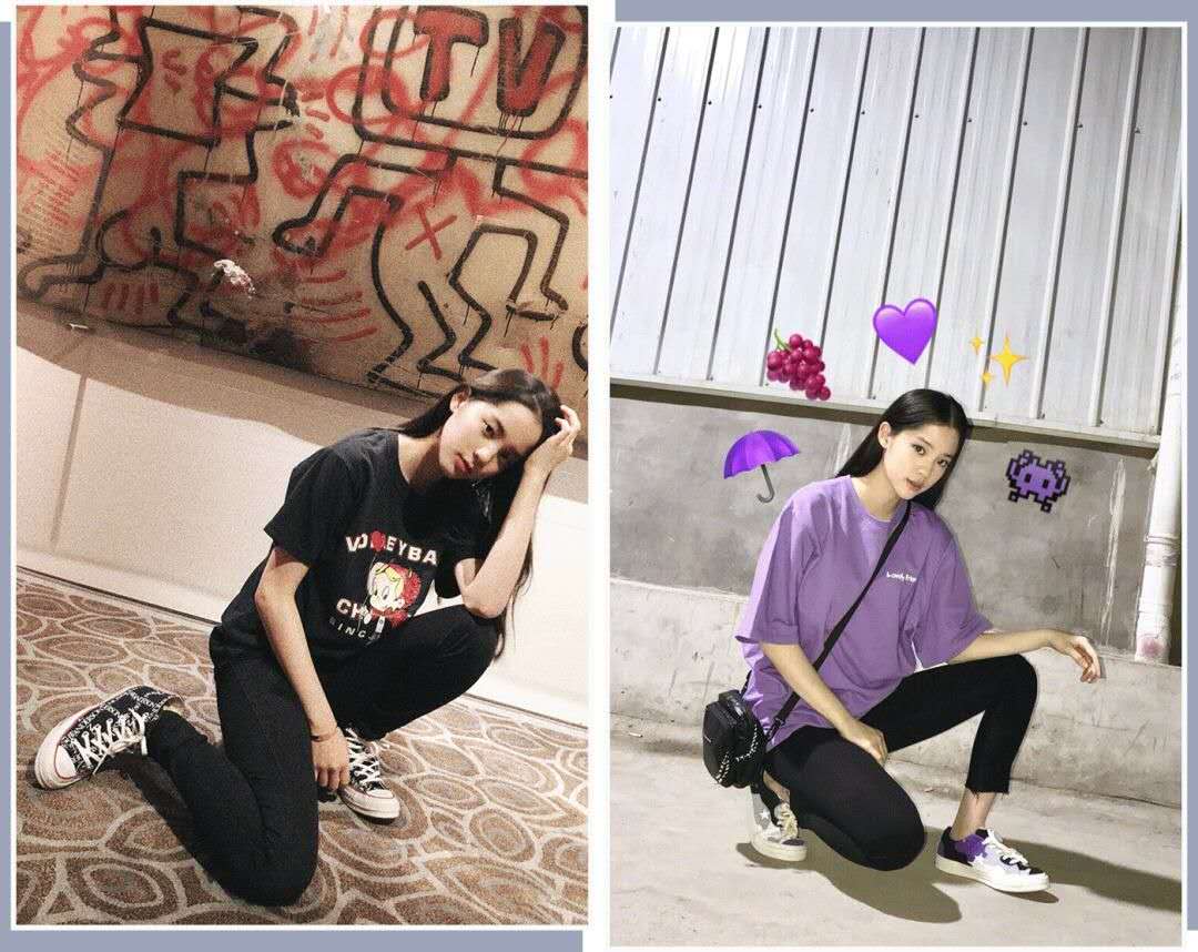 欧阳娜娜私服穿搭,欧阳娜娜格纹外套穿搭