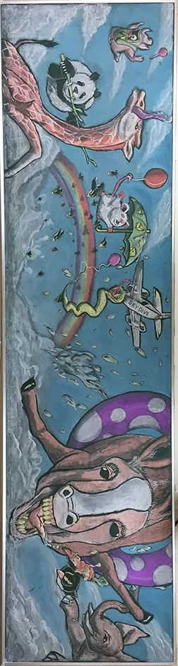 粉笔在黑板上画什么最漂亮,黑板报粉笔画技巧油画