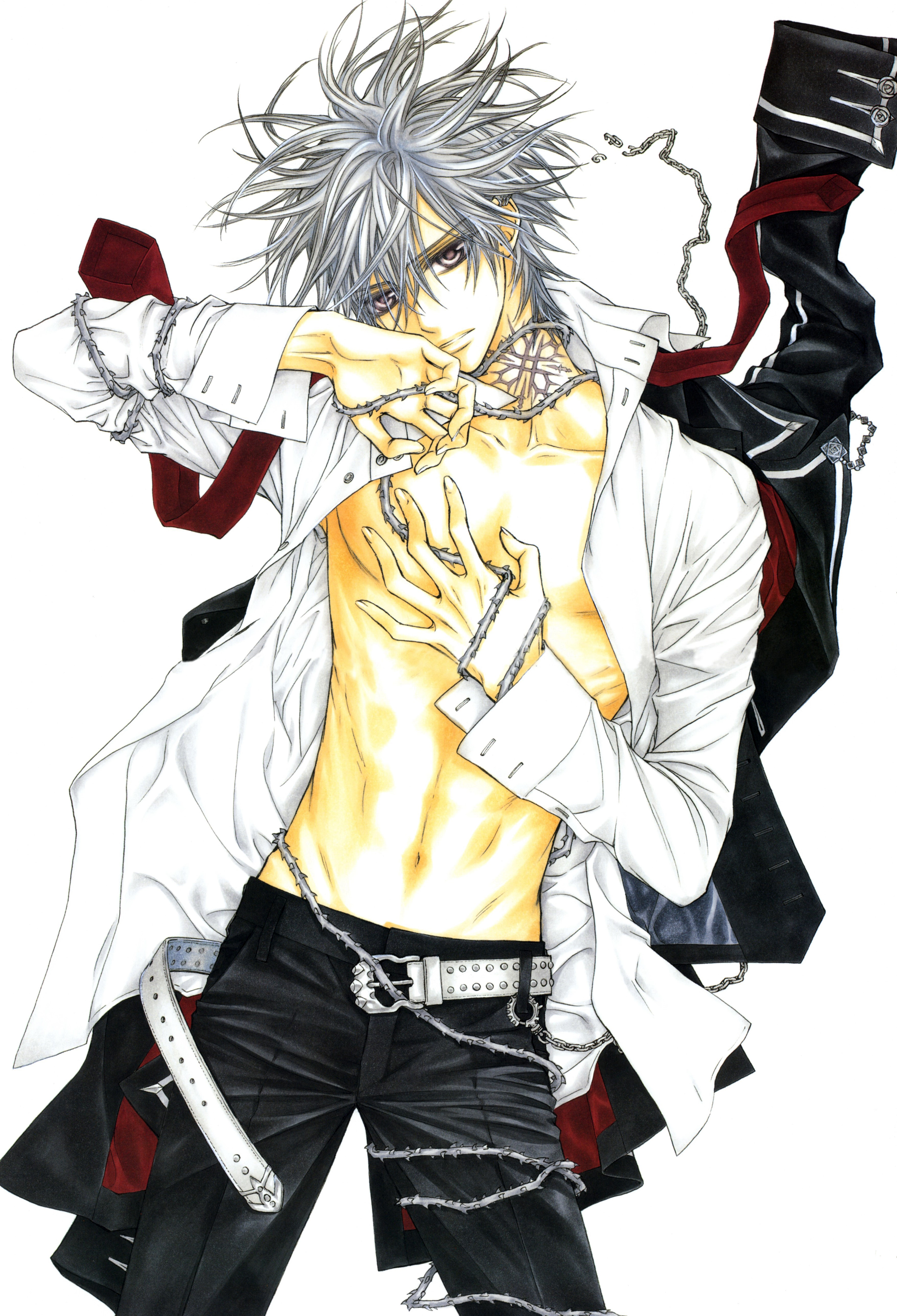 暗黑风吸血鬼动漫图片,吸血鬼骑士漫画手绘