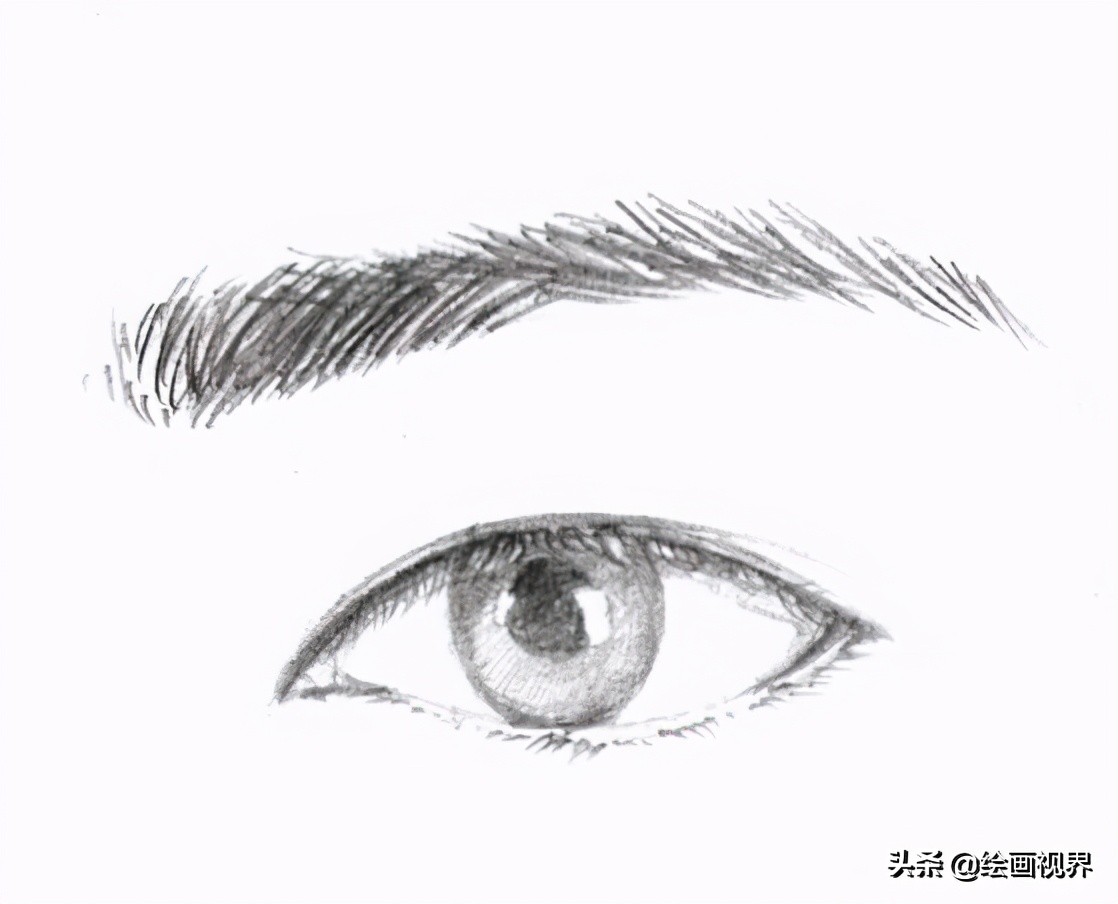 初学者画眼睛的步骤图简单,一步一步教你画眼睛初学者