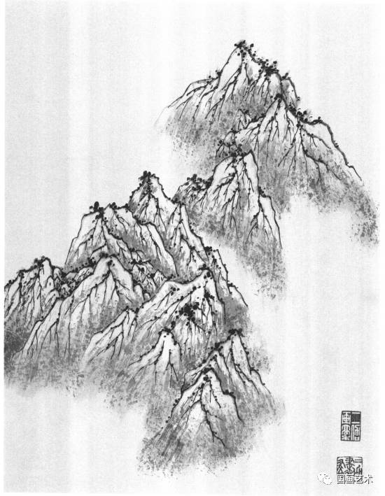 山水画树木基础技法,张际才现代山水画技法视频