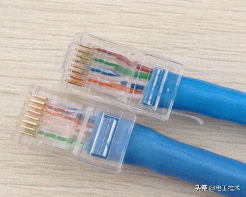 千兆网线头和百兆网线头的区别,千兆网线水晶头和百兆网线的区别