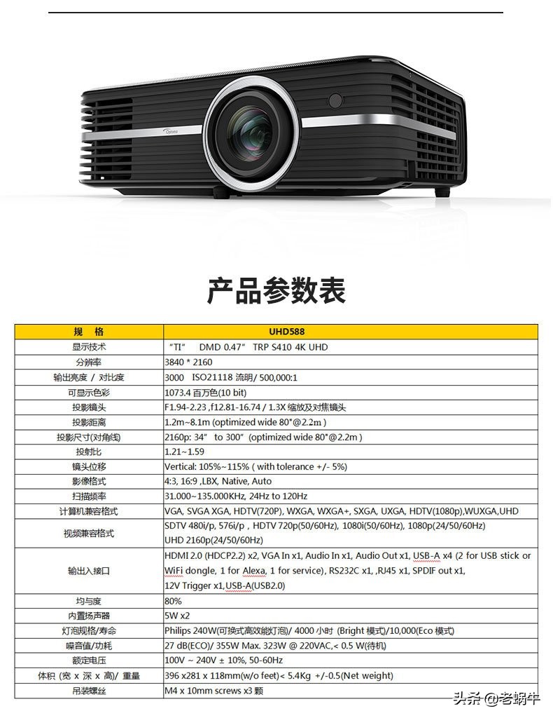 4k影院投影机推荐,家用4k高清家庭影院投影机哪个好