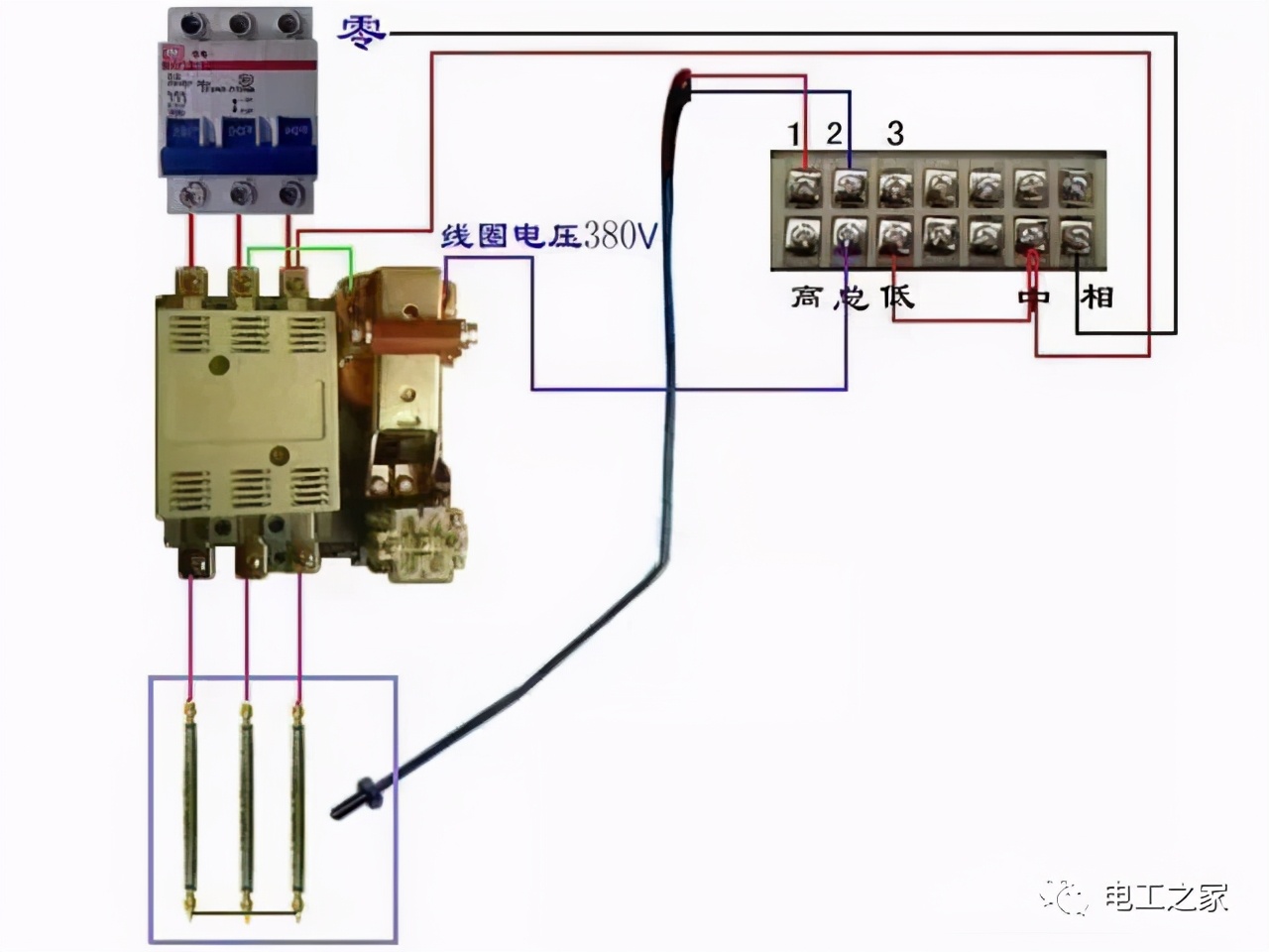 电表脱扣器和断路器接线图,abb断路器接电表接线图