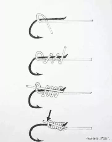 钓鱼鱼钩的绑法技巧,鱼钩绑线教程永不脱钩