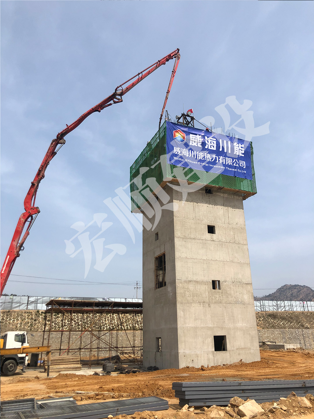 方形烟囱新建工程,100米烟囱新建施工公司