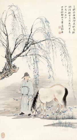 张大千最著名的动物画,张大千画写意的录像