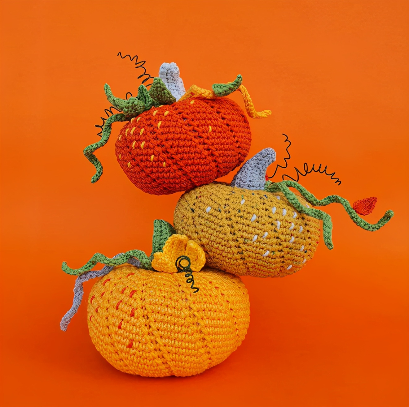 纯毛线钩织小玩意,最火毛线钩织