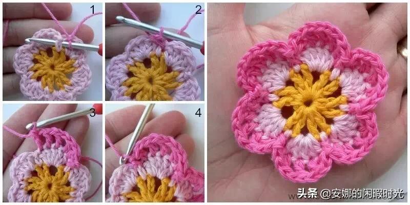 曼陀罗毯子编织教程,苏菲花园曼陀罗毯子钩法高清图解