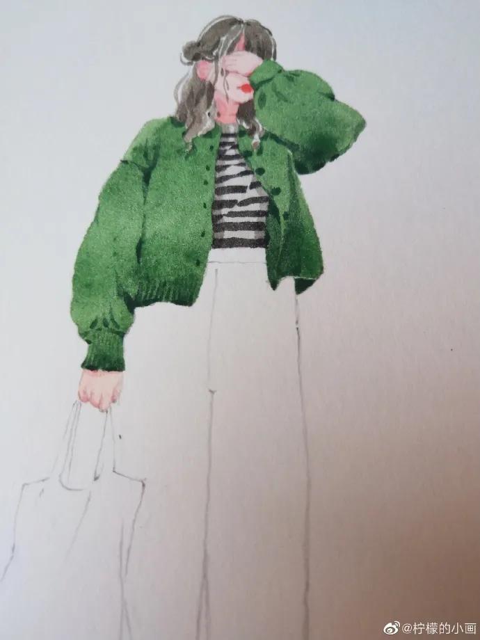 分享一组好看的小清新水彩插画,不来看看简单水彩小插画的教程吗