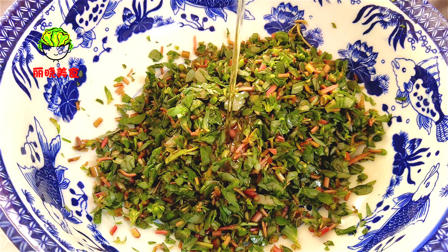 马齿苋怎么样做面食才最好吃,马齿苋和面粉一起烙饼