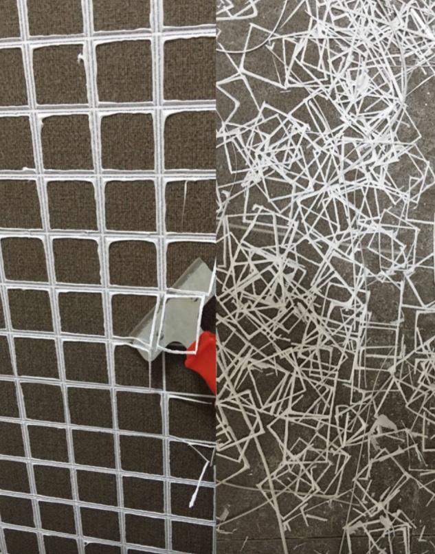 瓷砖美缝初学全过程,1.5*0.75瓷砖做2mm的美缝怎样