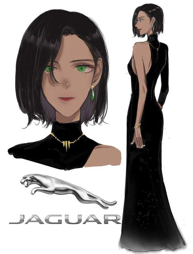 画师大佬把汽车品牌画成萌妹子，法拉利变御姐，福特变身金发妹子