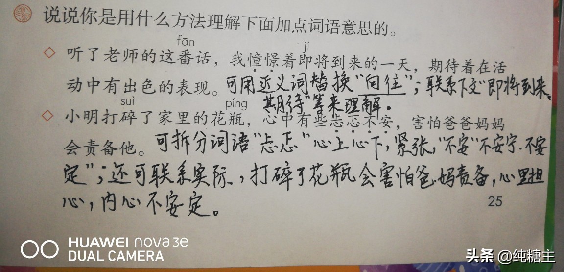 三年级下册第一单元语文园地笔记,部编三年级语文上册第二单元笔记