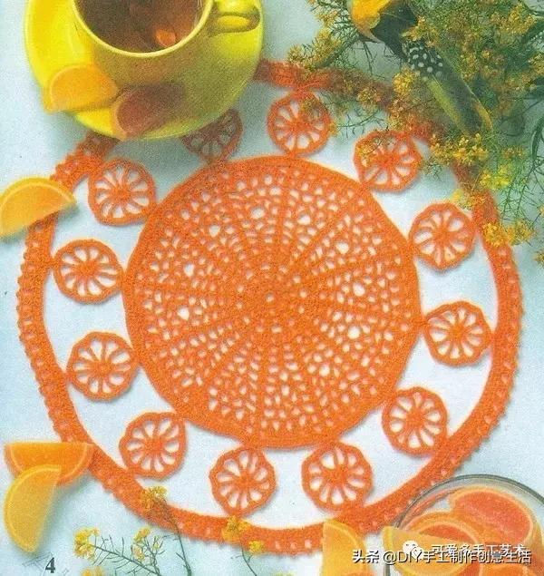 钩餐桌垫,钩餐桌垫视频教程