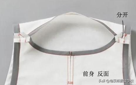 前后双面系带围裙效果附图纸,宝宝前后双面系带围裙