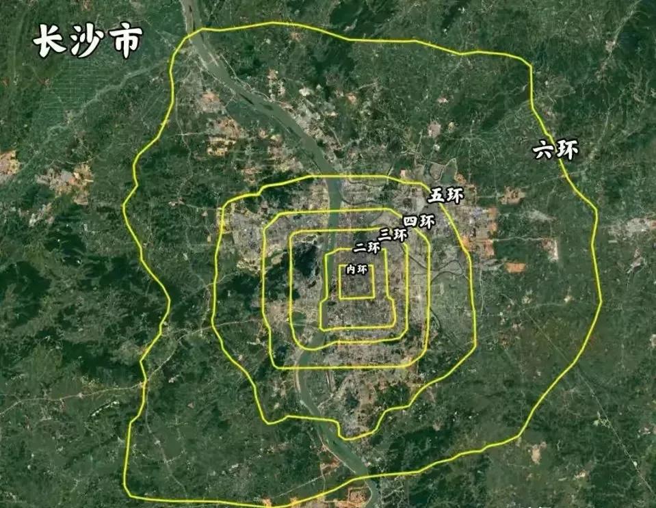 地级市和北京六环的发展对比,北京5环和广州外环面积对比