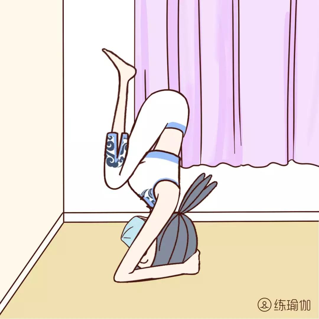 倒立60秒，给生殖器放气，刺激女性荷尔蒙