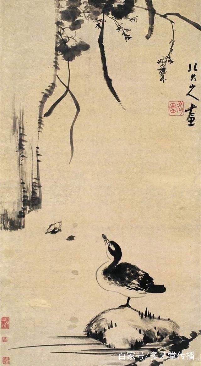 清代八大山人朱耷,朱耷代表作品和后人评价