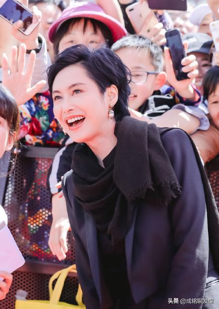 朱茵短发造型大全,朱茵短发复古造型