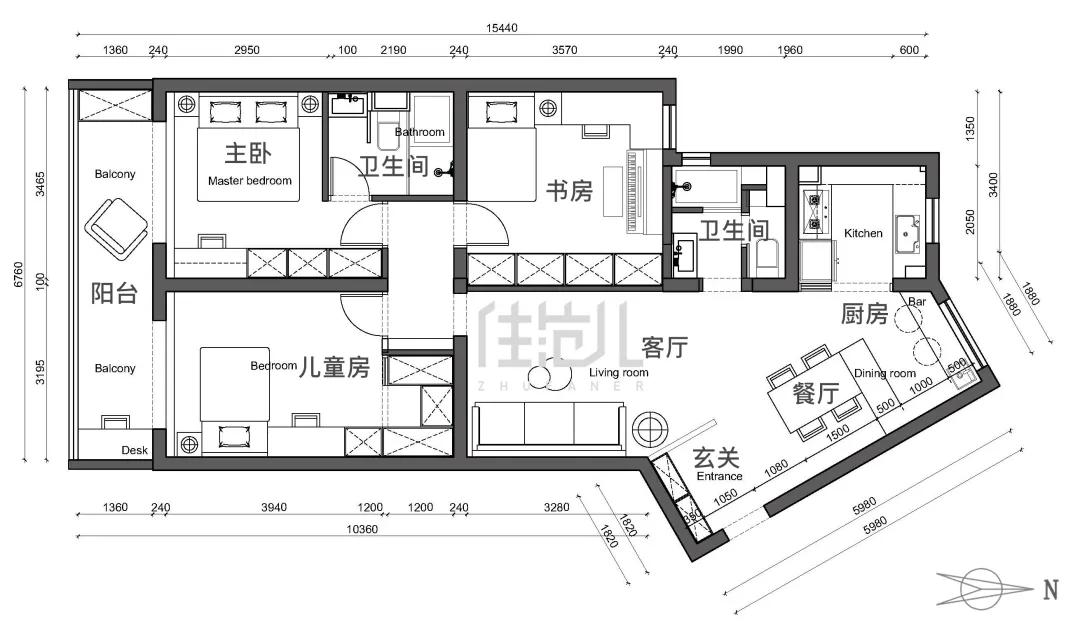 绝了！100㎡两娃之家零杂物，鸡肋空间原地增值20万