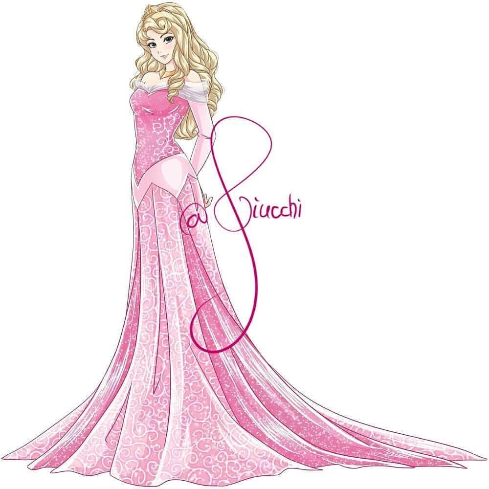 迪士尼公主穿上美丽的公主裙,迪士尼公主穿上礼服