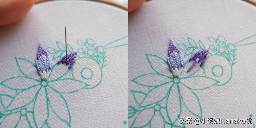 满园春刺绣教程,花环刺绣教程