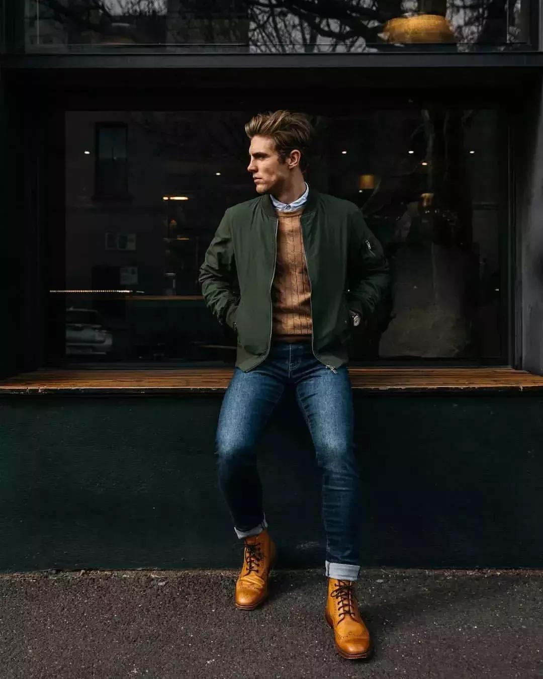 乐福鞋男士搭配牛仔裤可以吗,男士乐福鞋穿搭教学