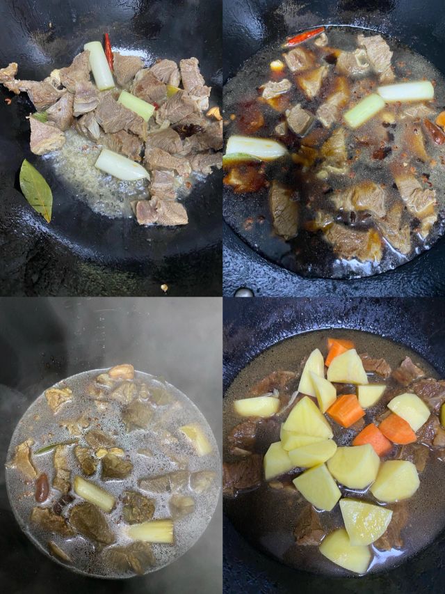 土豆胡萝卜炖牛肉家常菜,土豆炖牛肉的做法家常菜