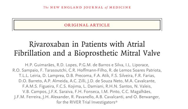 利伐沙班能用于瓣膜性房颤吗,利伐沙班为啥不能用于瓣膜性房颤
