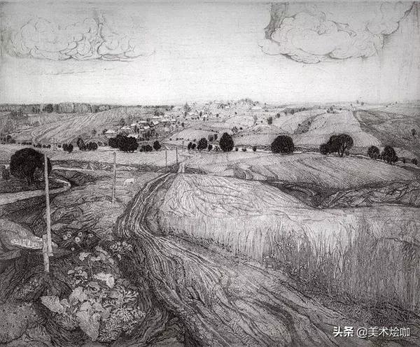 德国风景素描大全,东欧风景素描