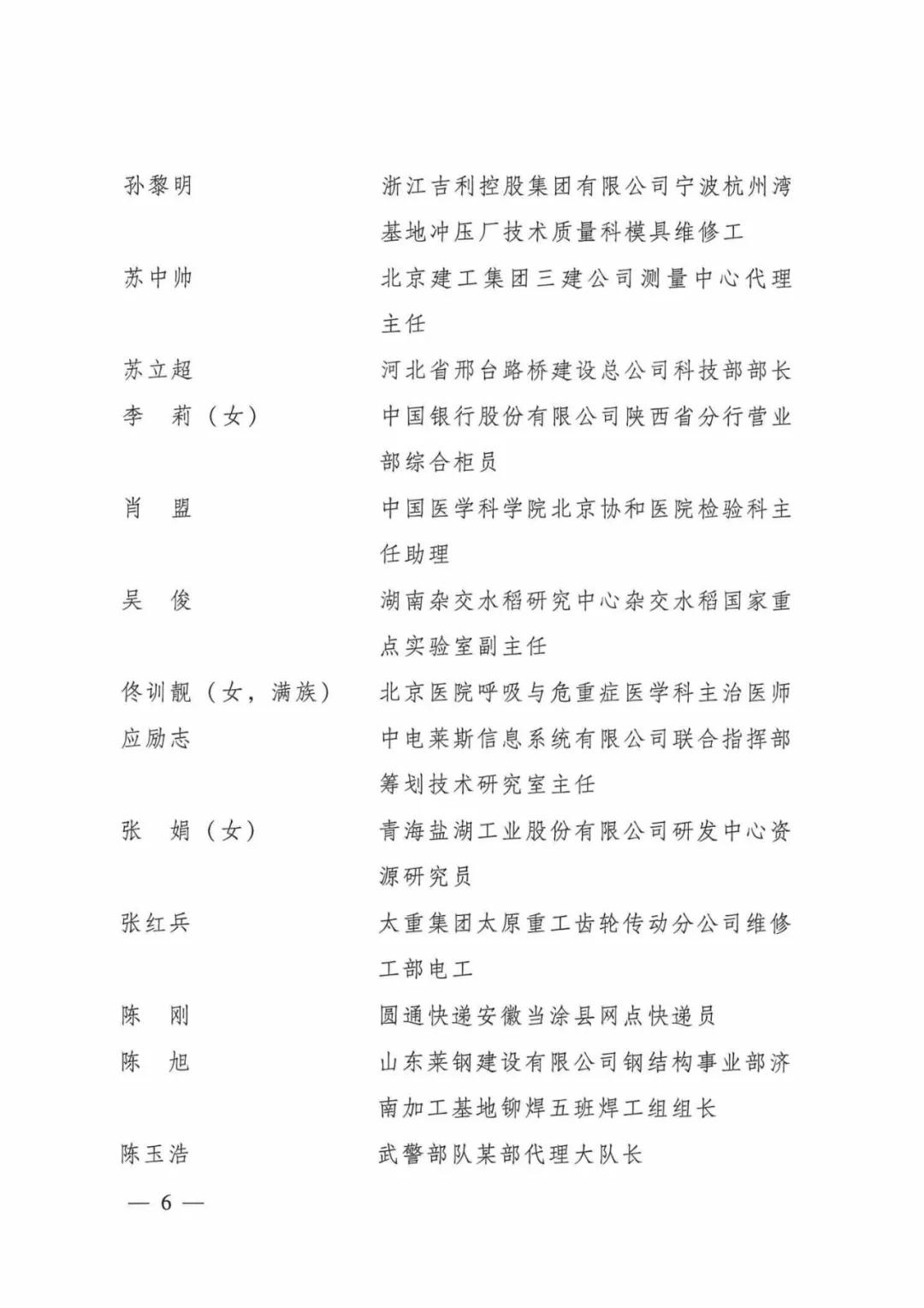甘肃省全国先进个人公示,甘肃省国家奖公示