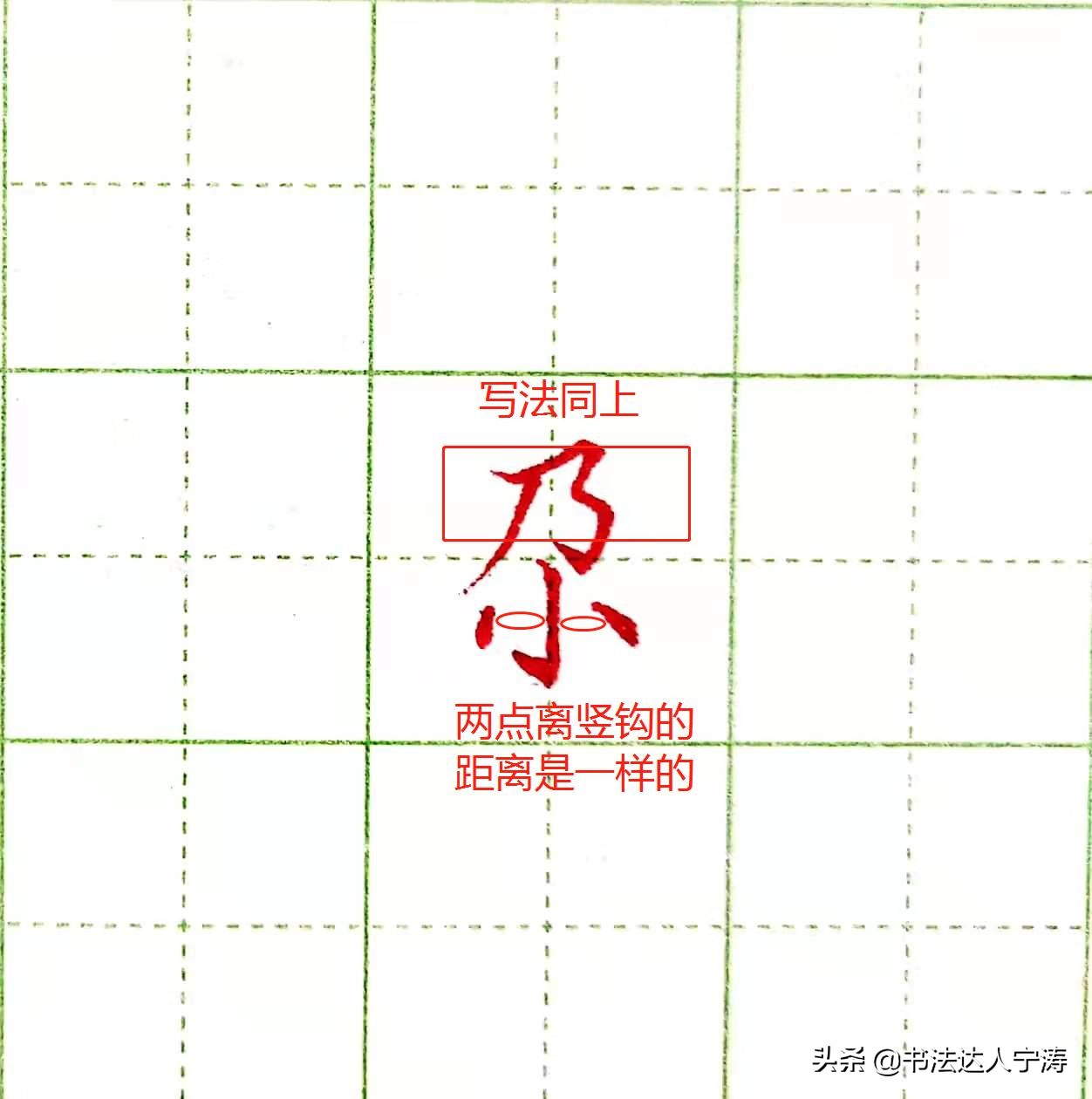 字体结构书写技巧合集,让字正确书写教程