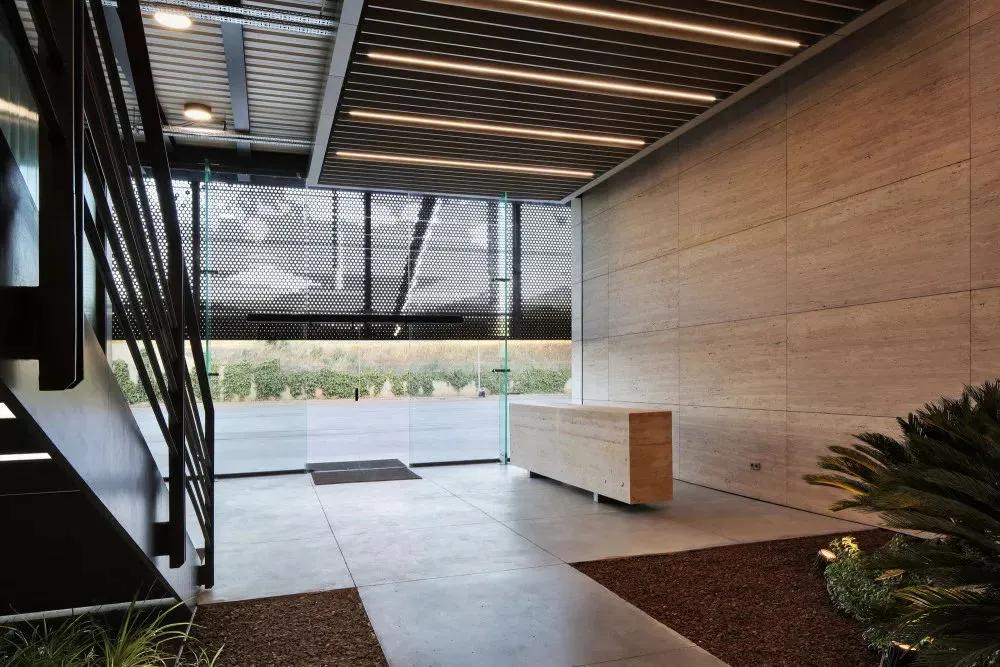 办公室装修32款极简前台,办公室装修前台背景墙怎么选