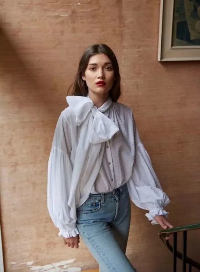 灯笼袖最佳搭配,今年最流行的灯笼袖