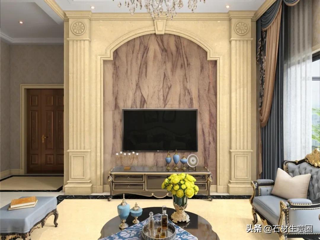 奢石旋转茶几,奢石茶几组合