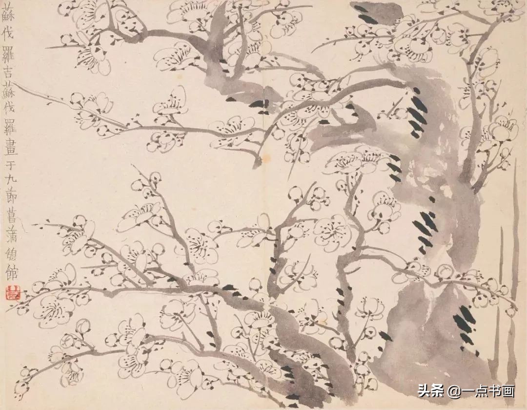 清代山水花鸟画家名单,清代画家朱耷的花鸟画画得很简练