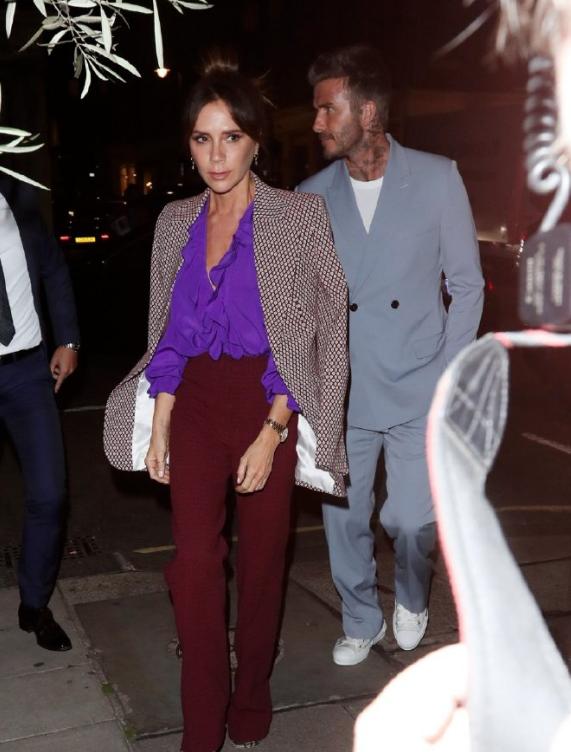 贝克汉姆贝嫂出席时装周,贝克汉姆贝嫂走秀