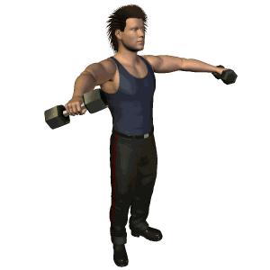 如何训练肩部肌肉用哑铃跟着练,肩部三角肌哑铃训练在家