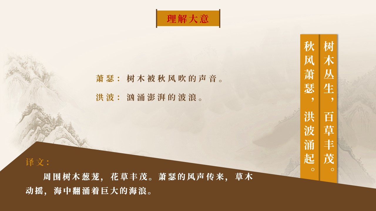 观沧海曹操写作背景及故事,曹操观沧海赏析题及答案