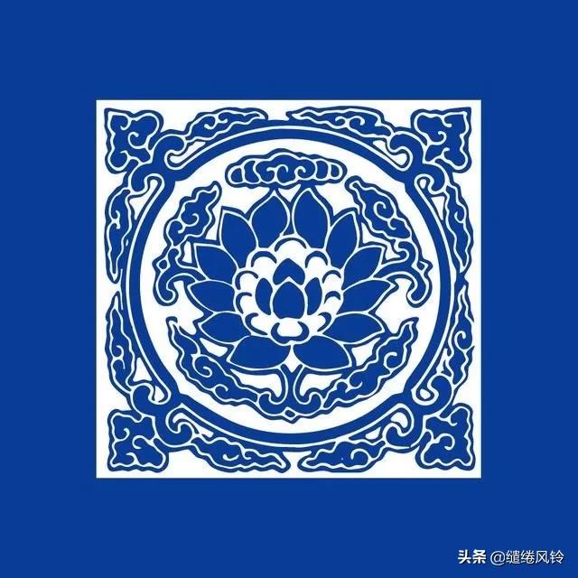 青花瓷花纹图案欣赏,青花雕瓷图片欣赏