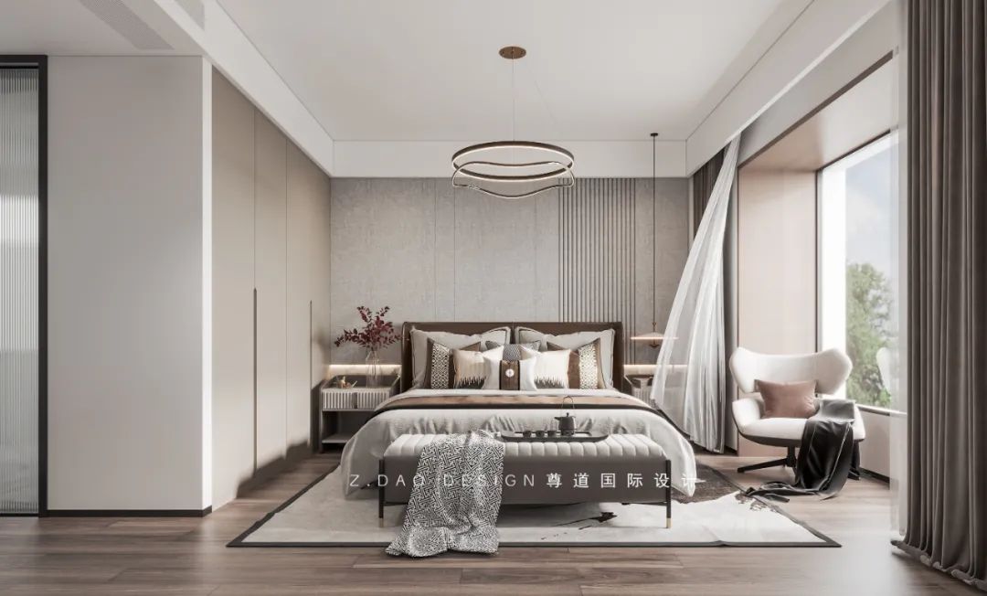 合肥177㎡「高速静安·春晖里」现代中式雅宅，演绎中式对称美学