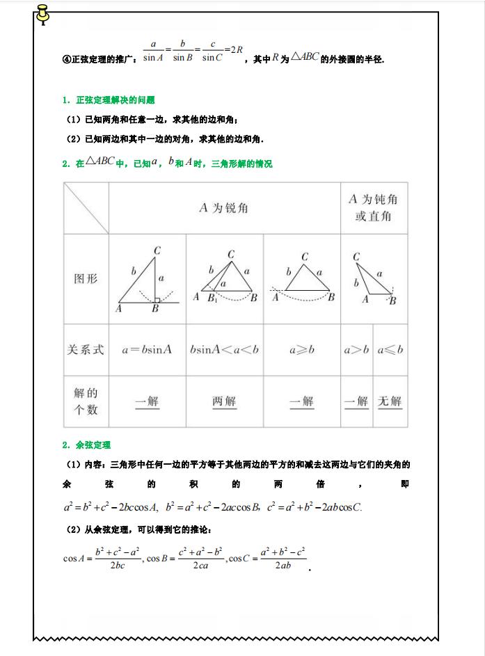 高中数学：三角函数题型与考点归纳，看懂这个，三角函数就能学透