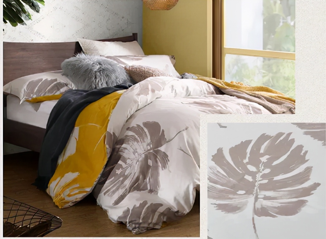 氛围感*疆新**棉四件套！浪漫丛林双重色彩，全棉磨毛很暖和